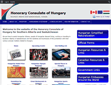 Tablet Screenshot of hungarianconsulate.com